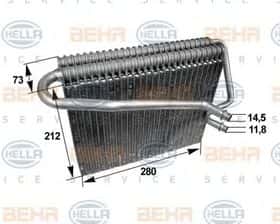 Испаритель кондиционера Behr Hella 8FV 351 211-031