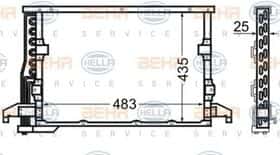 Радиатор кондиционера Behr Hella 8FC 351 305-071