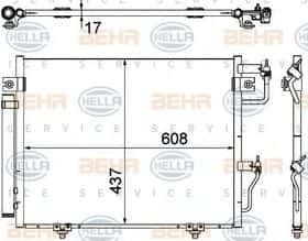 Радіатор кондиціонера Behr Hella 8FC 351 307-371