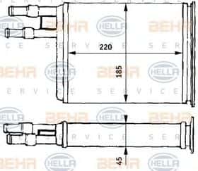 Радіатор пічки Behr Hella 8FH 351 313-171