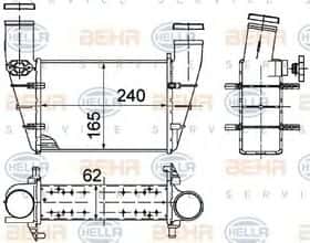 Интеркулер Behr Hella 8ML 376 727-581