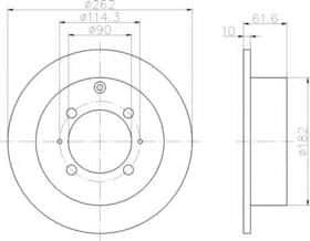 Тормозной диск Behr Hella 8DD 355 107-331