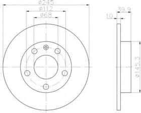 Гальмівний диск Behr Hella 8DD 355 107-541