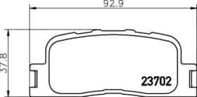 Гальмівні колодки Behr Hella 8DB 355 011-001