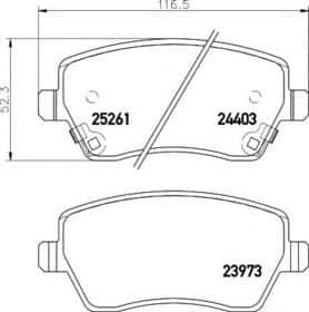 Тормозные колодки Behr Hella 8DB 355 015-981