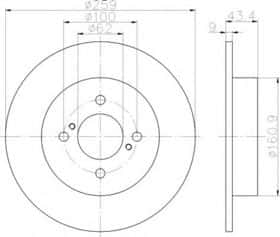 Гальмівний диск Behr Hella 8DD 355 118-511