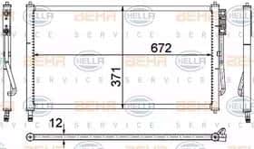 Радиатор кондиционера Behr Hella 8FC351037474
