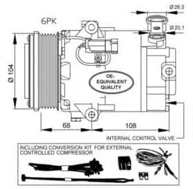 Компрессор кондиционера NRF 32428