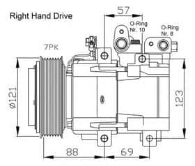 Компрессор кондиционера NRF 32443G