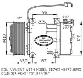 Компрессор кондиционера NRF 32705