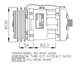 Компресор кондиціонера NRF 32761G