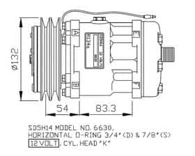 Компресор кондиціонера NRF 32801G
