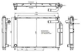 Радиатор кондиционера NRF 350055