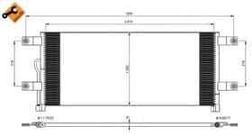 Радіатор кондиціонера NRF 350074
