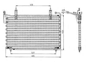 Радиатор кондиционера NRF 35071