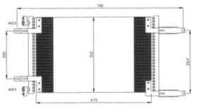 Радіатор кондиціонера NRF 35493