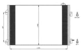Радіатор кондиціонера NRF 35545
