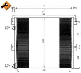 Радіатор кондиціонера NRF 35924