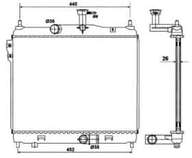 Радіатор охолодження двигуна