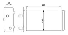 Радиатор печки NRF 53214