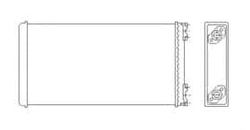 Радиатор печки NRF 53544