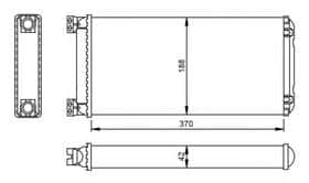 Радиатор печки NRF 53549