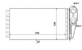 Радиатор печки NRF 53560