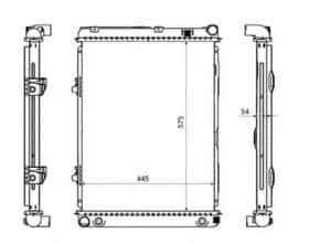 Радиатор охлаждения двигателя