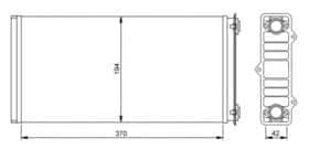 Радиатор печки NRF 54254