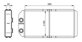Радіатор пічки NRF 54261