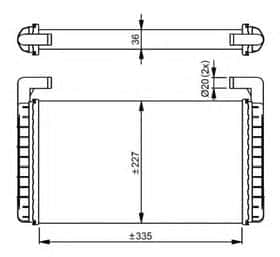 Радиатор печки NRF 54299