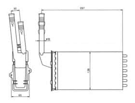 Радіатор пічки NRF 58064