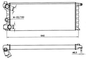 Радіатор охолодження двигуна