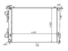 Радіатор охолодження двигуна
