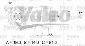 Генератор Valeo 436386
