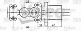 Главный тормозной цилиндр Valeo 402093
