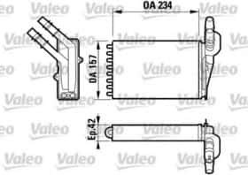 Радіатор пічки Valeo 812169