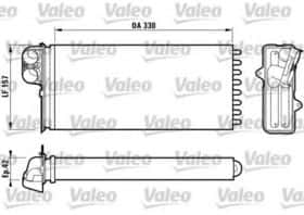 Радіатор пічки Valeo 812170