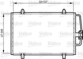 Радіатор кондиціонера Valeo 816912