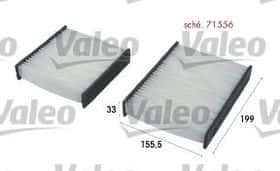 Фільтр салону Valeo 715556