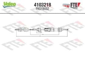 Трос зчеплення Valeo 4103218