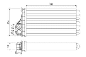Радіатор пічки Valeo 811567