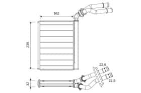 Радиатор печки Valeo 811658