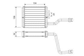 Радиатор печки Valeo 811573