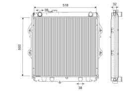Радиатор охлаждения двигателя