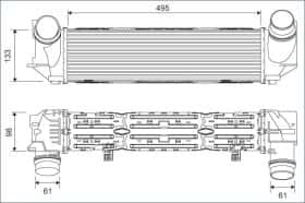 Интеркулер Valeo 818257