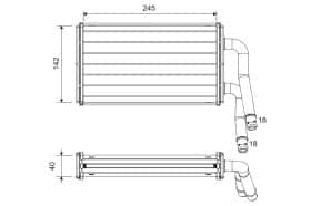 Радиатор печки Valeo 811599