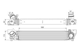 Интеркулер Valeo 822924
