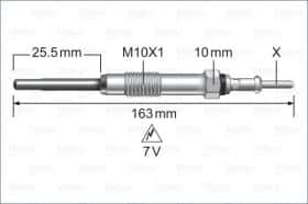 Свеча накала Valeo 345252