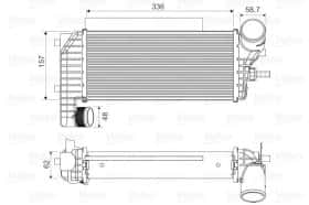 Интеркулер Valeo 818604